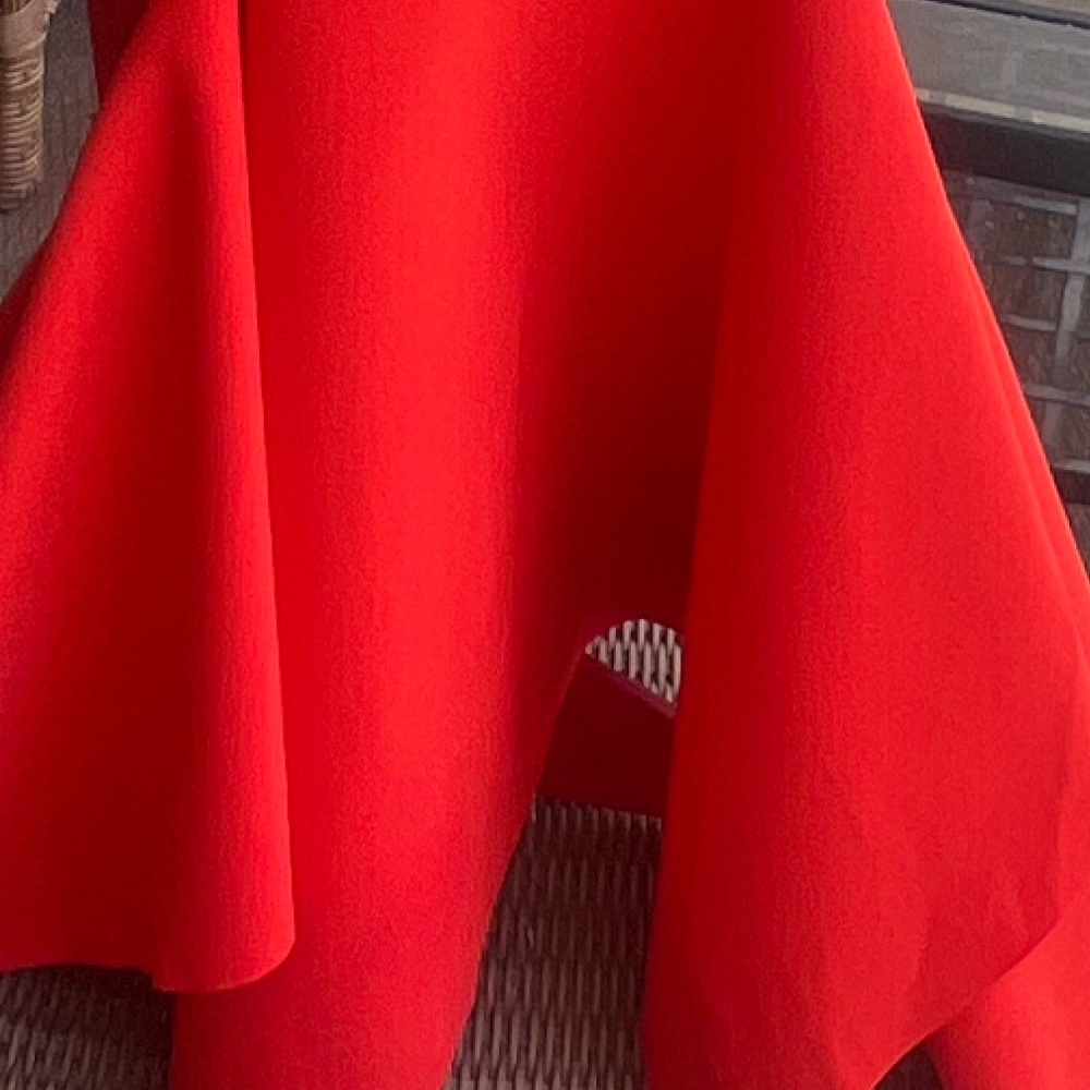 Solace London Deep Orange Strapless Sheath Dress for Fabulous Party!